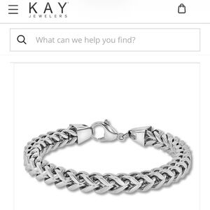 Kay Jewelers Men's Silver Chain Bracelet